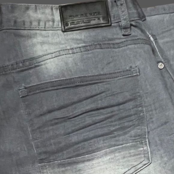 Smoke Rise Frost Gray Slim Fit Denim Jeans Size 36x32 - Picture 5 of 6